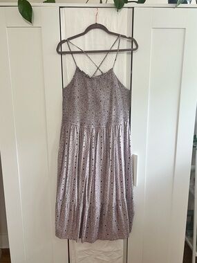 Reitmans Lavender Floral Midi Spaghetti Strap Dress, Size XXL